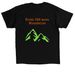 Faith can move mountains, a Black Classic Unisex Tee (back-view)
