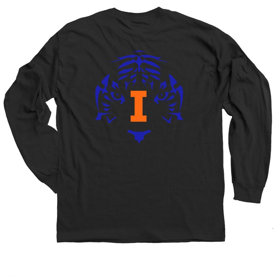 Tigers in Illinois CVM&nbsp;, a Black Classic Long Sleeve Tee (back-view)