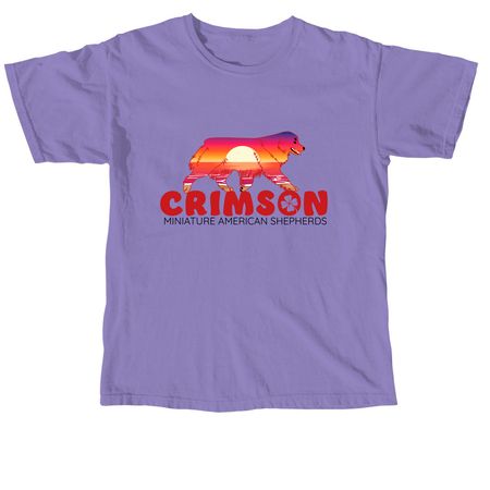 Crimson MAS, a Violet Comfort Colors Unisex Tee