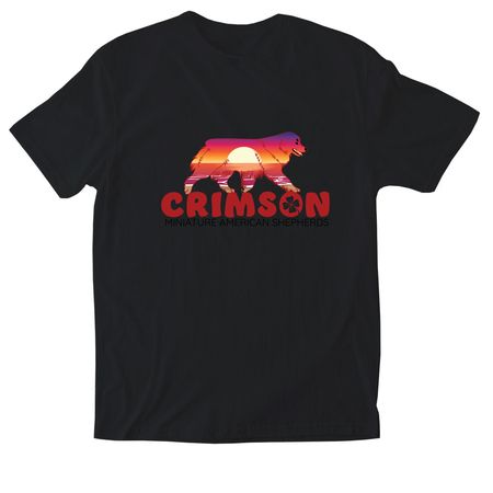 Crimson MAS, a Black Softstyle Cotton Tee