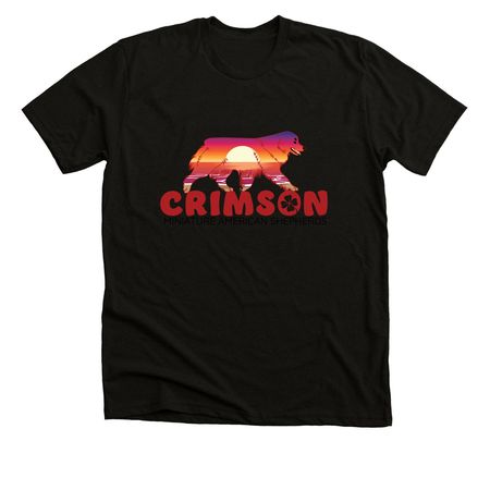 Crimson MAS, a Solid Black Blend Premium Unisex Tee