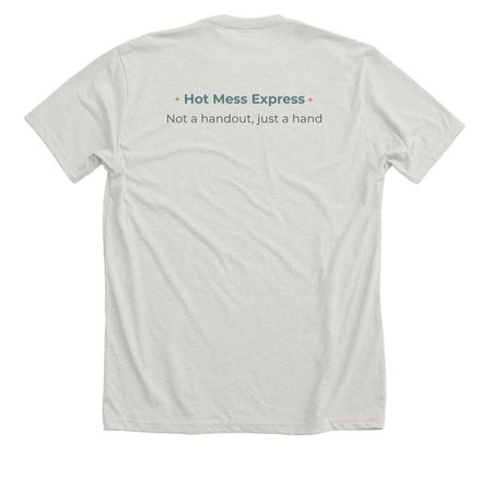 hot girls don't judge, a Heather Cement Premium Unisex Tee (back-view)