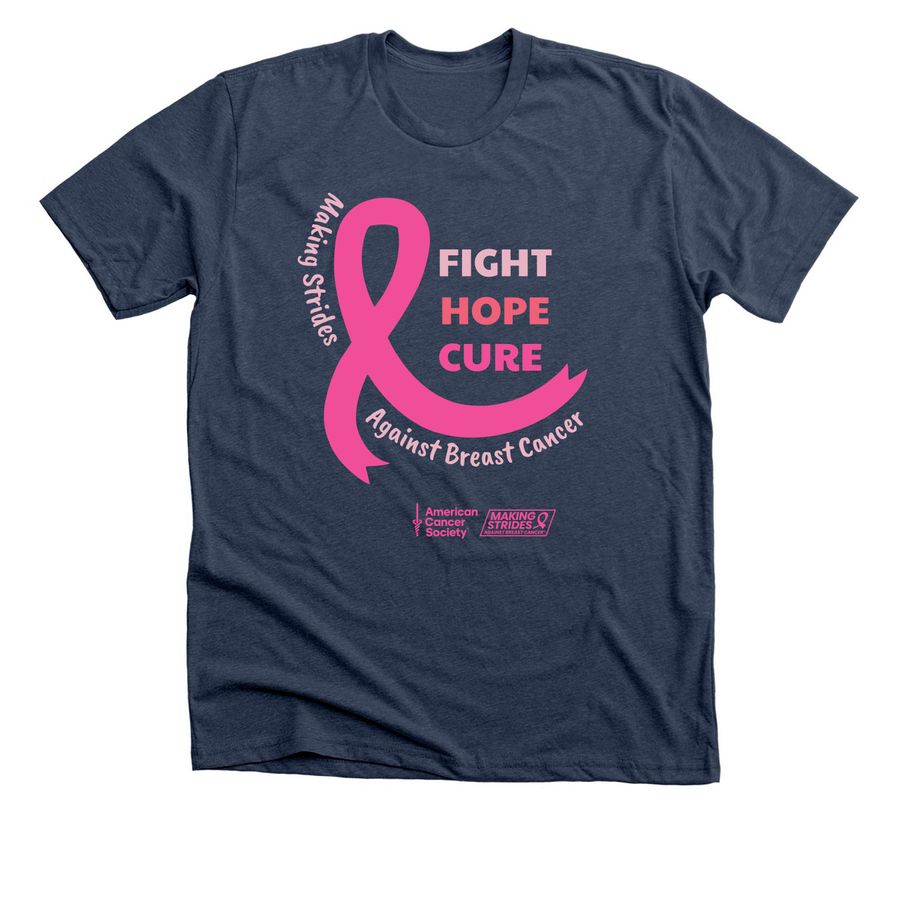 WLF Phoenix Walk With Us, a Heather Navy Premium Unisex Tee