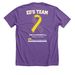 Walkin' on Sunshine, a Heather Team Purple Premium Unisex Tee (back-view)