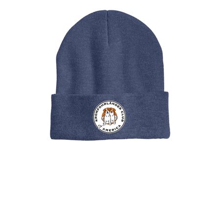 Beanies, a Heather Navy Printed Cuffed Beanie
