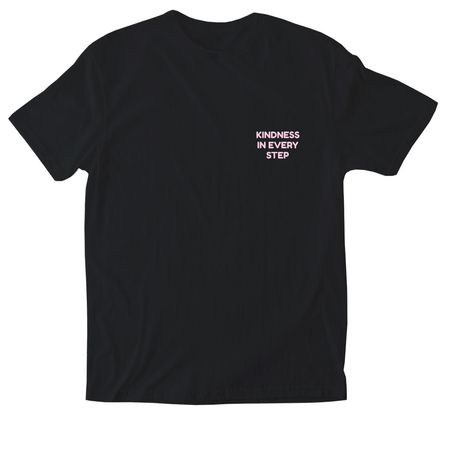 Kindness in Every Step&nbsp;, a Black Softstyle Cotton Tee