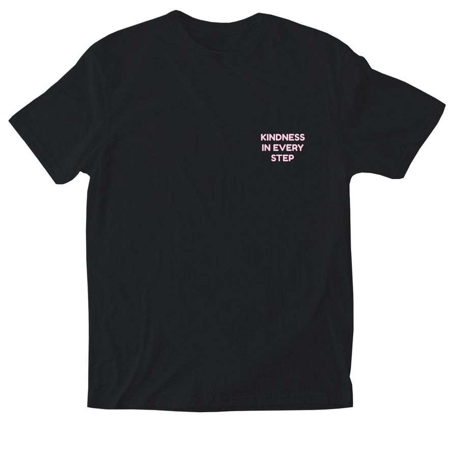 Kindness in Every Step&nbsp;, a Black Softstyle Cotton Tee