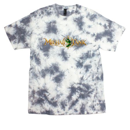 MT Logo, a Grey Crystal Tie Dye Tee