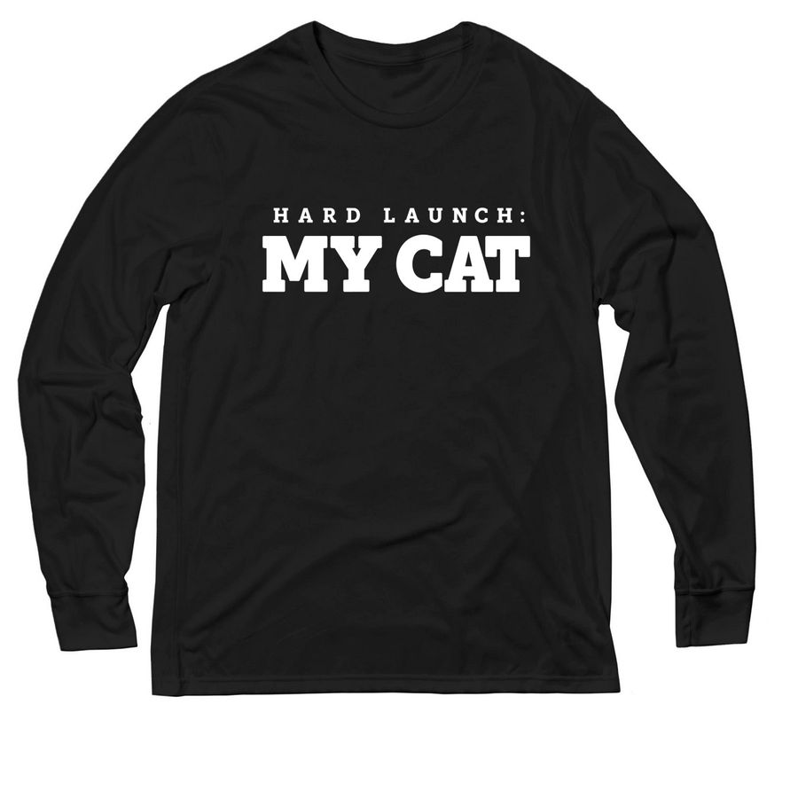 Hard Launch: My Cat, a Deep Black Allmade Eco Triblend Long Sleeve Tee