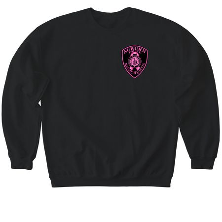 2026 Auburn Police Pink Patch Project&nbsp;, a Black Softstyle Crewneck Sweatshirt