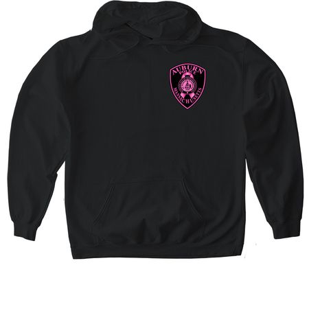 2026 Auburn Police Pink Patch Project&nbsp;, a Black Gildan Softstyle Pullover Hoodie