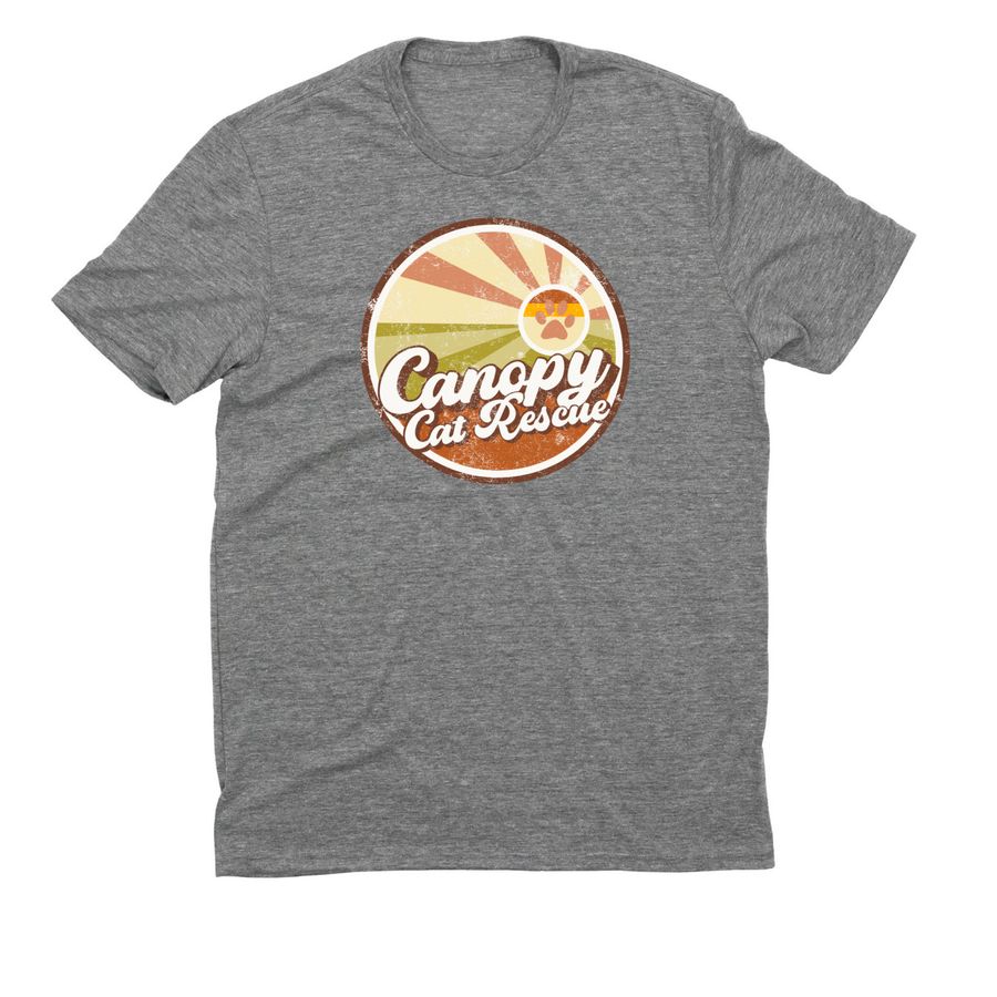 Retro Logo - CCR Shirts, a Aluminum Grey Allmade Eco Triblend Unisex Tee