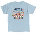 LB Neuro Clinic Pumpkin Run, a Light Blue Classic Unisex Tee (back-view)