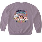 LB Neuro Clinic Pumpkin Run, a Paragon Softstyle Crewneck Sweatshirt (back-view)