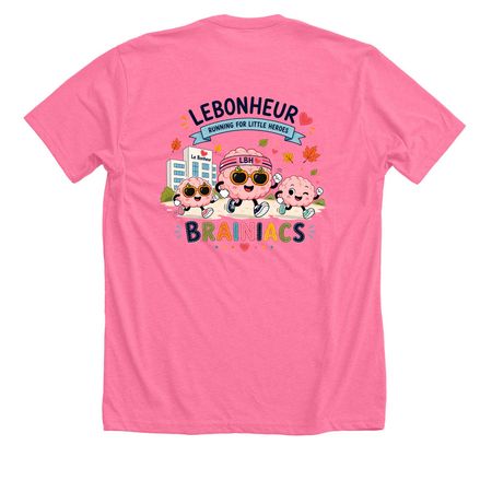 LB Neuro Clinic Pumpkin Run, a Neon Pink Premium Unisex Tee