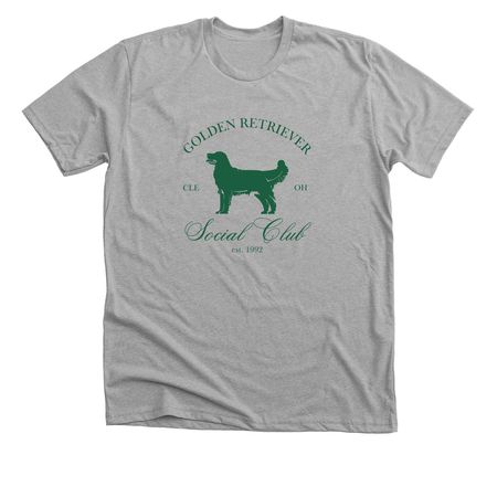 Golden Retriever Social Club - Updated 2026, a Athletic Heather Premium Unisex Tee