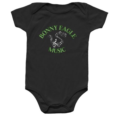 BE Music Infant Onesie, a Black Infant Onesie