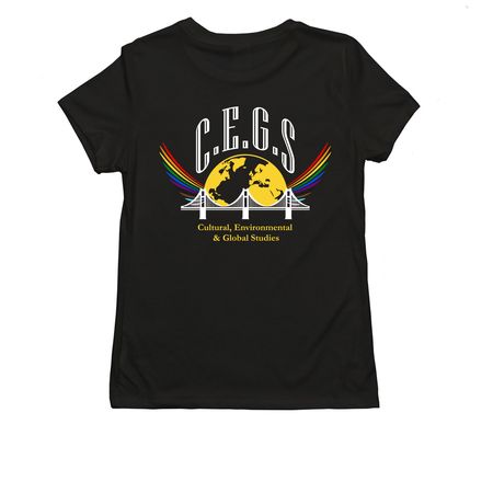 CEGS, a Deep Black Allmade Eco Triblend Women?s Tee