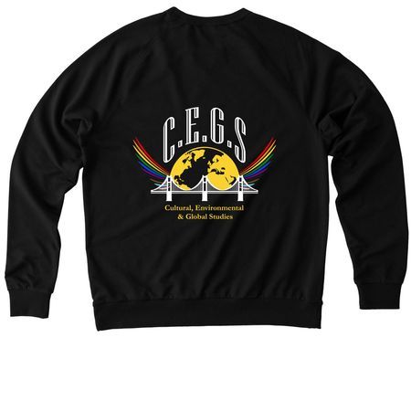 CEGS, a Deep Black Allmade Organic French Terry Crewneck Sweatshirt