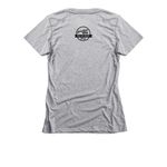 Derby for the Dogs Fundraiser, a Dark Heather Grey Women's Slim Fit Tee (back-view)