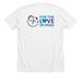 POMDR For the Love of Dogs T-Shirt, a Solid White Blend Premium Unisex Tee (back-view)