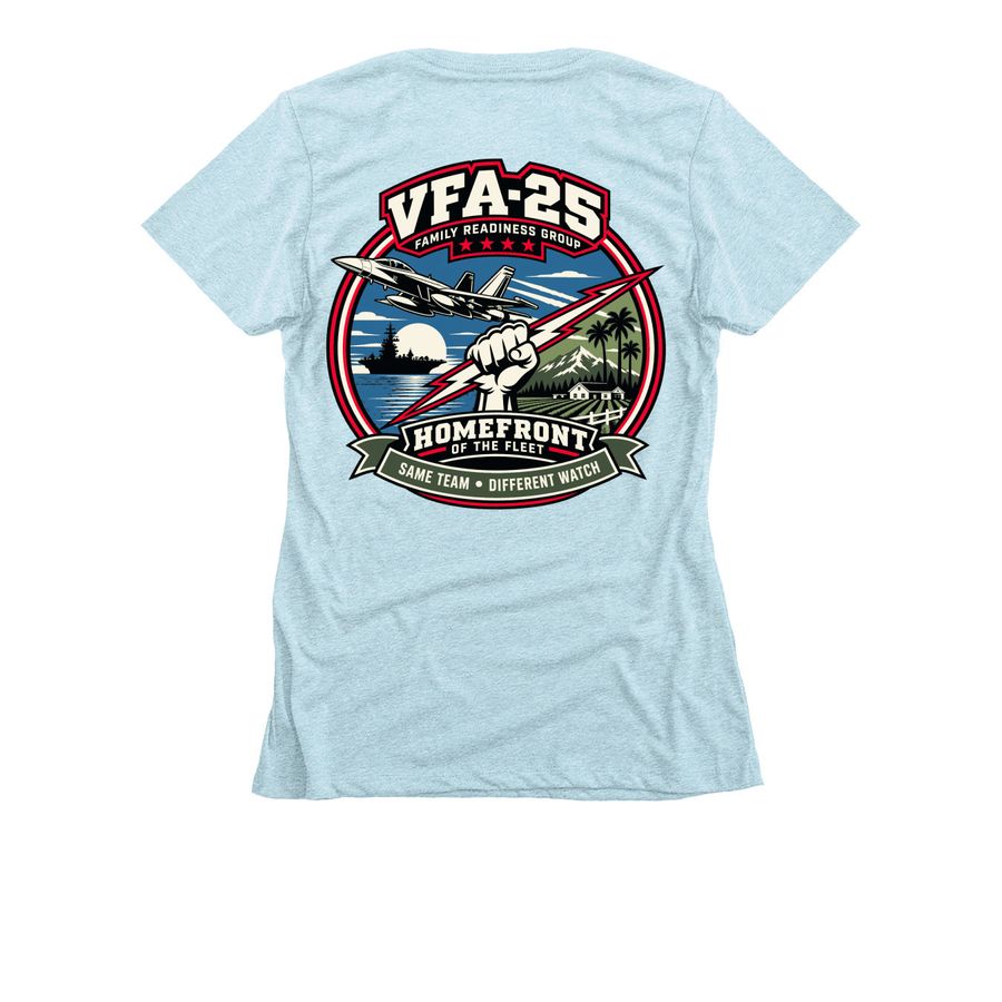 Homefront of the fleet&nbsp;, a Ice Blue Women's Slim Fit Tee