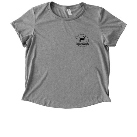Coalition to Save Catalina Island Deer, a Aluminum Grey Allmade Eco Triblend Women?s Scoop Neck Tee
