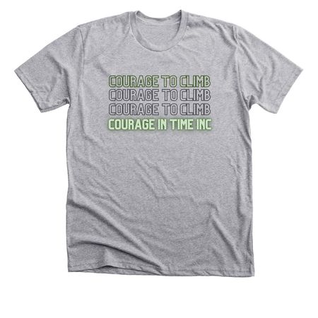 Courage to Climb, a Athletic Heather Premium Unisex Tee