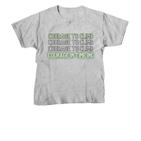 Courage to Climb, a Sport Grey Youth Unisex Tee