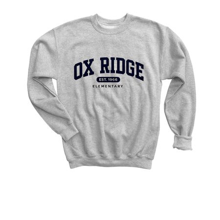 Classic Ox, a Sport Grey Youth Crewneck Sweatshirt