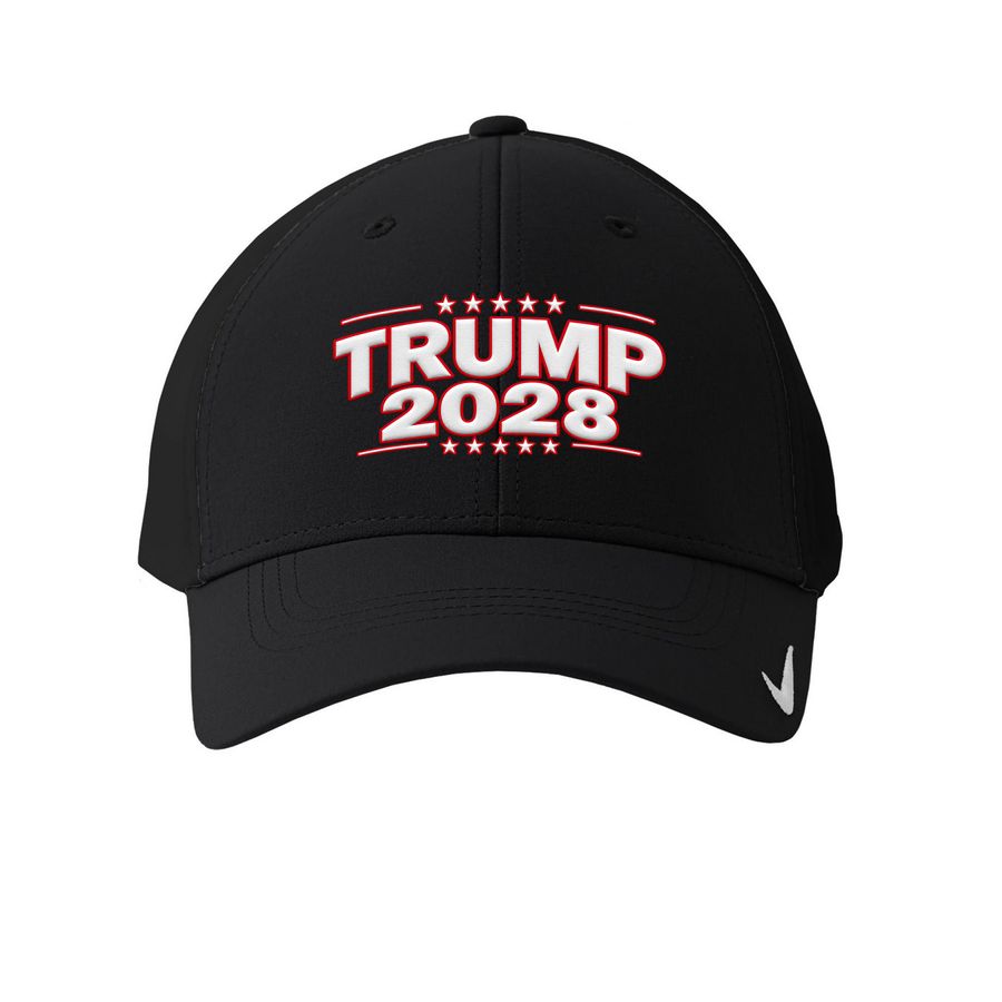 Trump 2028 Hat, a Black Printed Nike Dri-FIT Legacy Performance Cap