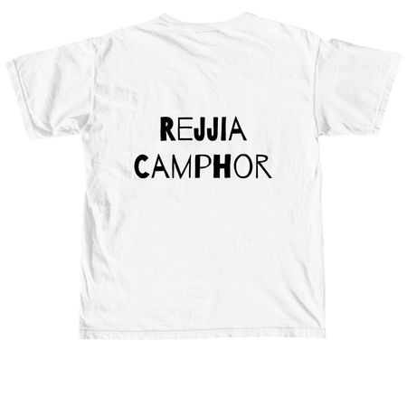 Earth D(ec)ay T-shirt, a White Comfort Colors Unisex Tee (back-view)