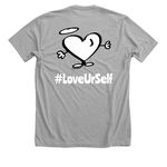 SquatchMeWork, a Athletic Heather Premium Unisex Tee (back-view)