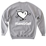 SquatchMeWork, a Sport Grey Softstyle Crewneck Sweatshirt (back-view)