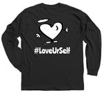 SquatchMeWork, a Black Classic Long Sleeve Tee (back-view)