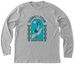 Ugandan Crested Crane, a Athletic Heather Premium Long Sleeve Tee