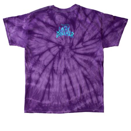 Forever Paired, Eternally, a Purple Classic Tie Dye Tee (back-view)
