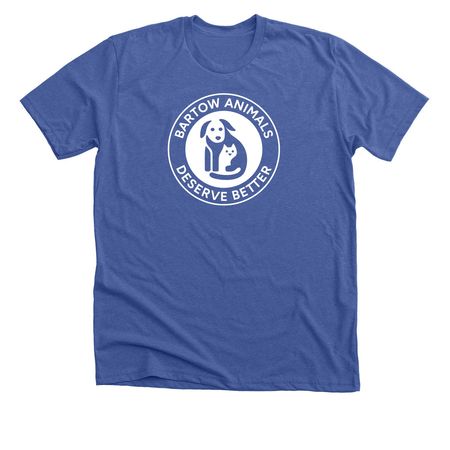 Bartow Animals Deserve Better, a Solid True Royal Premium Unisex Tee
