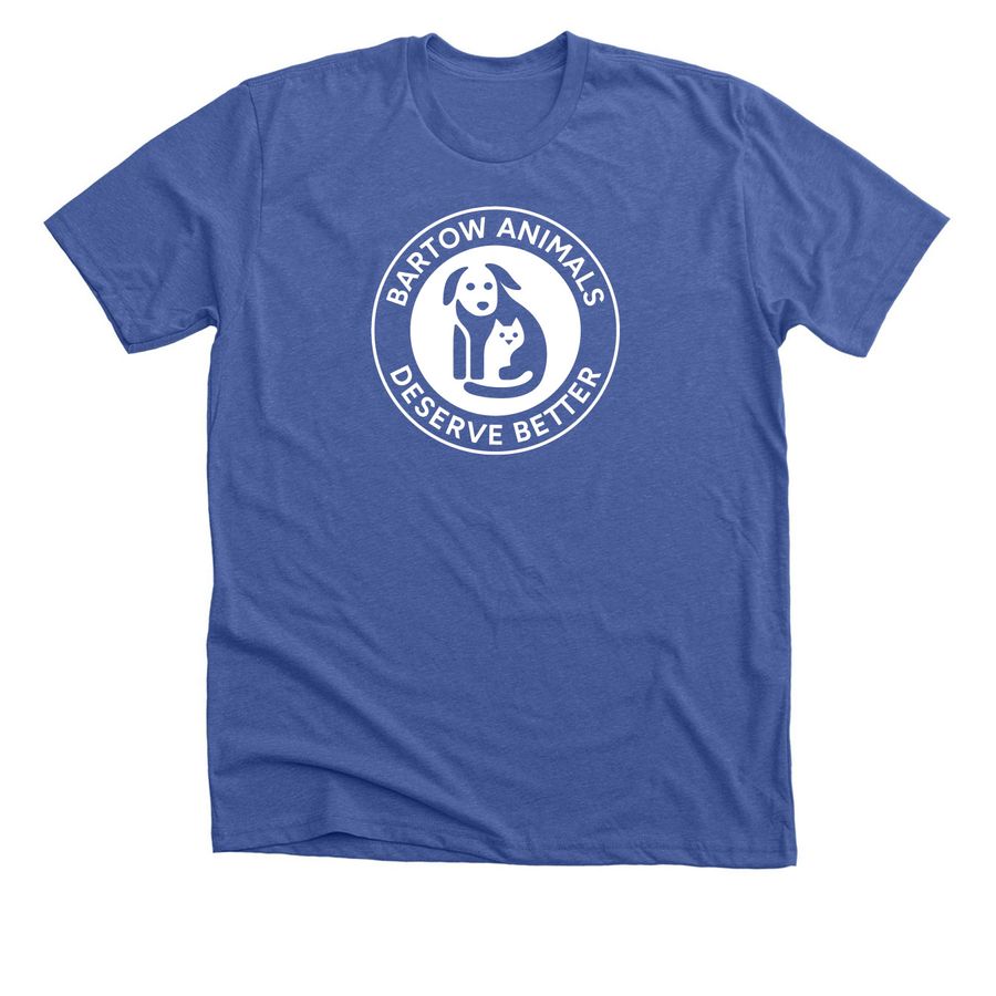 Bartow Animals Deserve Better, a Solid True Royal Premium Unisex Tee