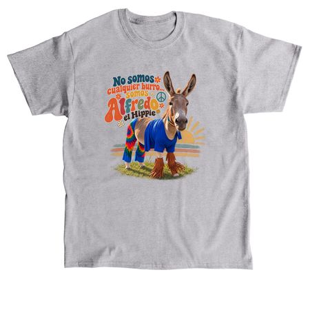 Alfredito the Hippie donkey&nbsp;, a Sport Grey Classic Unisex Tee