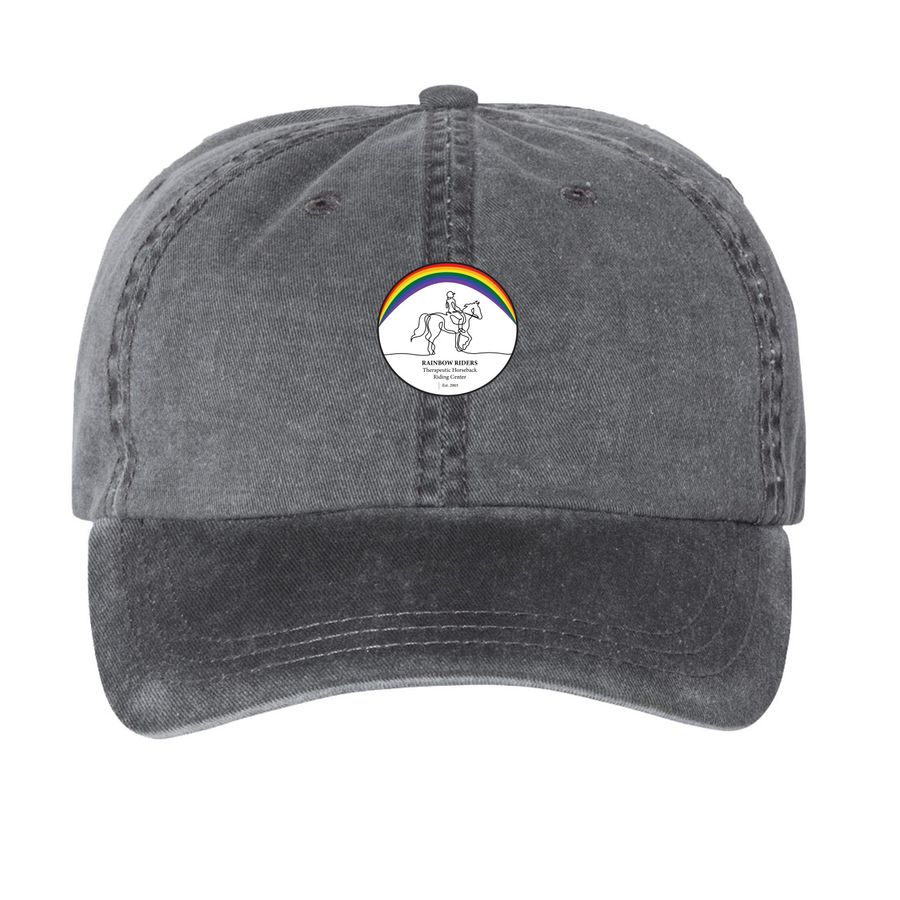 New RR Summer Hats, a Black Printed Pigment Dye Baseball Cap