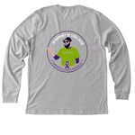Pancreatic Cancer Awareness - 2026 Edition, a Athletic Heather Premium Long Sleeve Tee (back-view)