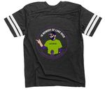 Pancreatic Cancer Awareness - 2026 Edition, a Vintage Smoke / White Football Jersey Tee (back-view)