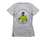 Pancreatic Cancer Awareness - 2026 Edition, a Dark Heather Grey Women's Slim Fit Tee (back-view)