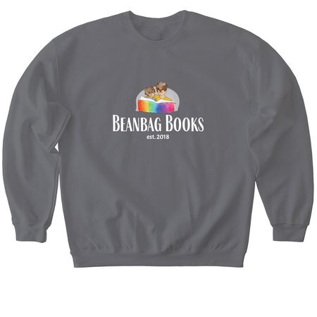 Beanbag Books Local Fundraising, a Charcoal Softstyle Crewneck Sweatshirt