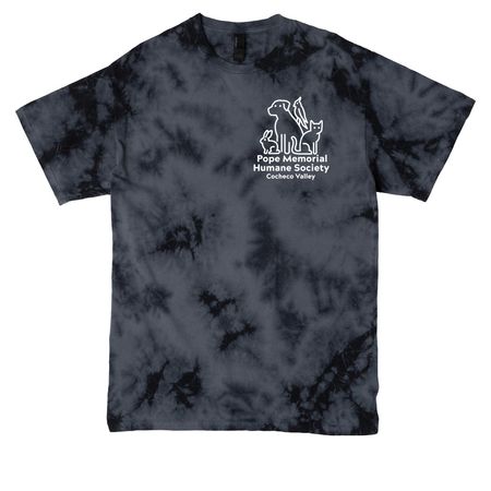 PMHS-CV Tie Dye T-Shirt, a Black Crystal Tie Dye Tee