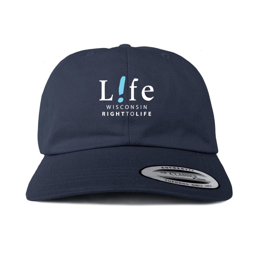 Life Caps, a Navy Printed Classic Baseball Cap