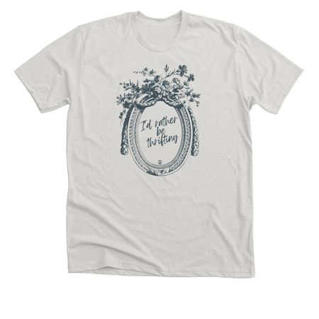 I'd Rather Be Thrifting, a Heather Cement Premium Unisex Tee