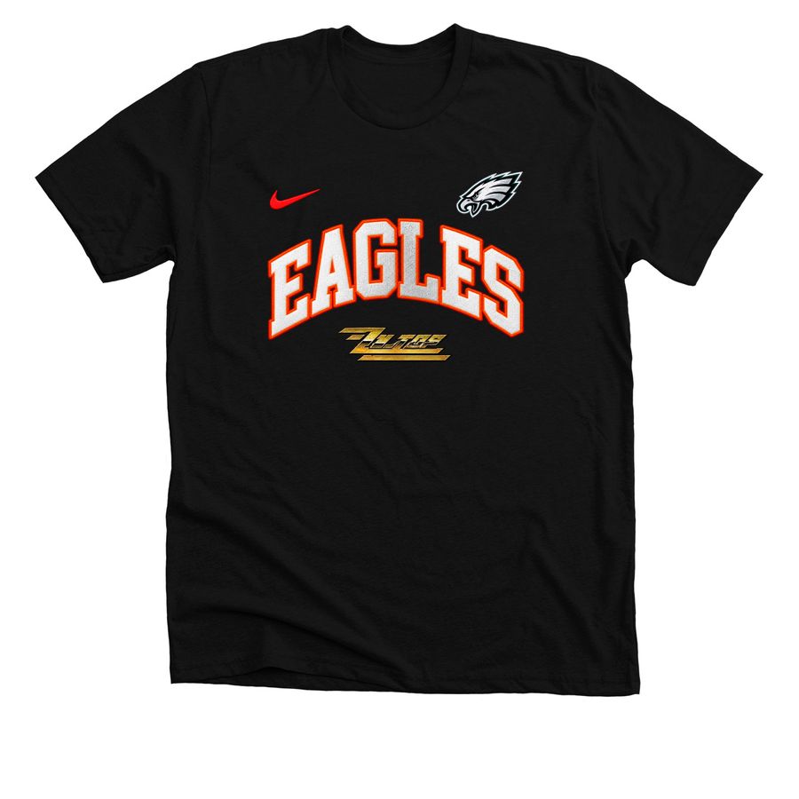 Philadelphia Eagles ZZ Top the Big One artwor, a Solid Black Blend Premium Unisex Tee