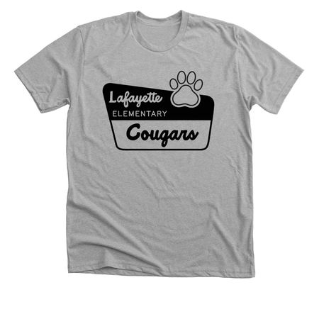 Parks Cougars, a Athletic Heather Premium Unisex Tee